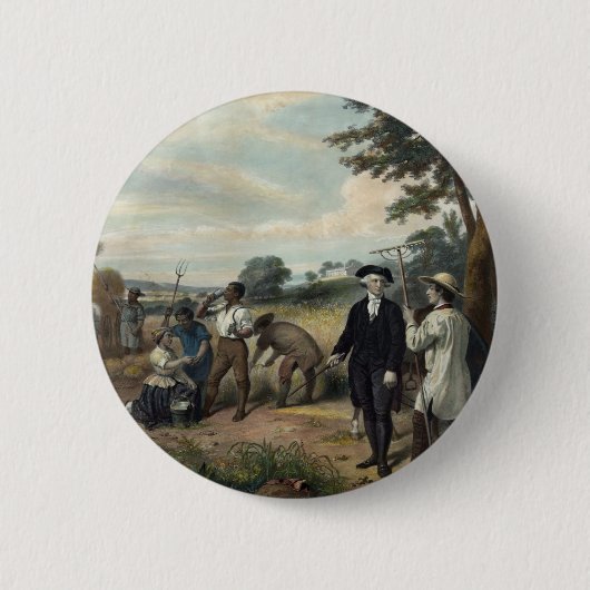 George Washington als Bauer-Taste Button (Vorderseite)