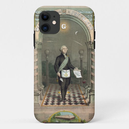 George Washington als Freimaurer Case-Mate iPhone Hülle (Rückseite)