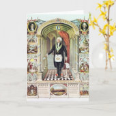 George Washington als Freimaurer Karte (Gelbe Blume)