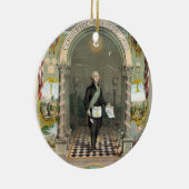 George Washington als Freimaurer Keramik Ornament (Rechts)