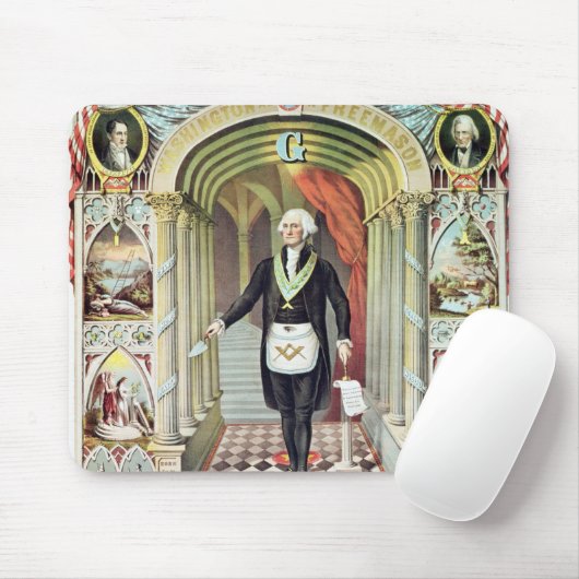 George Washington als Freimaurer Mousepad (Mit Mouse)