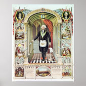 George Washington als Freimaurer Poster (Vorne)