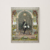George Washington als Freimaurer Puzzle (Vertikal)