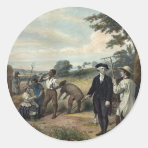 George Washington als Landwirt Aufkleber