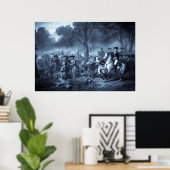 George Washington als Soldat/Poster/Print Poster (Heimbüro)