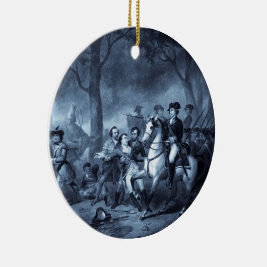 George Washington als Soldator Keramik Ornament (Rechts)