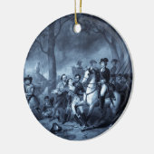 George Washington als Soldator Keramik Ornament (Links)