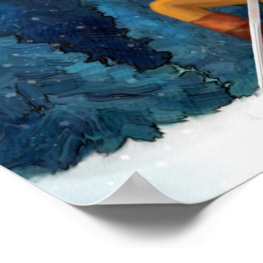 George Washington am Valley Forge Praying Poster (Ecke)