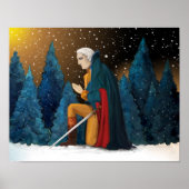 George Washington am Valley Forge Praying Poster (Vorne)