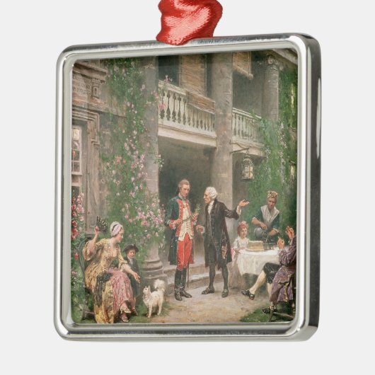 George Washington an Bartrams Garten Ornament Aus Metall (Links)