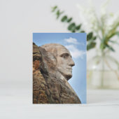 George Washington auf der Mount Rushmore Postkarte (Stehend Vorderseite)