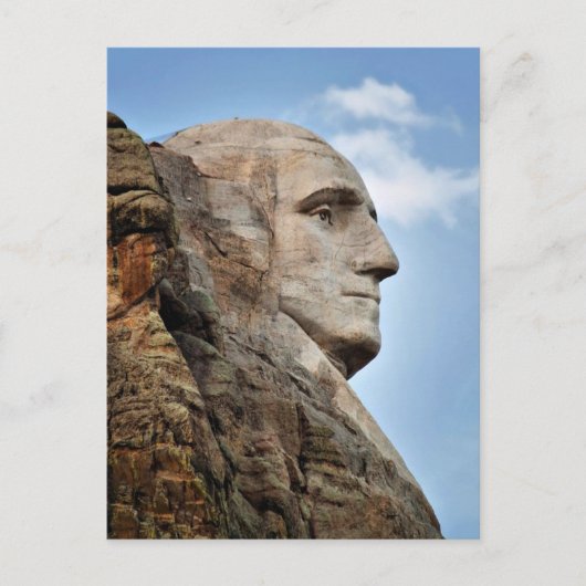George Washington auf der Mount Rushmore Postkarte (Vorderseite)