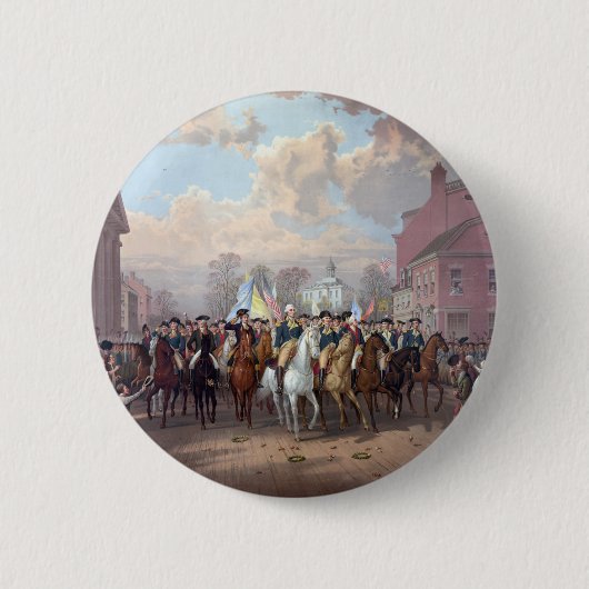George Washington auf der Schaltfläche in New York Button (Vorderseite)