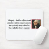 George Washington auf Gewehr-Rechten Mousepad (Mit Mouse)