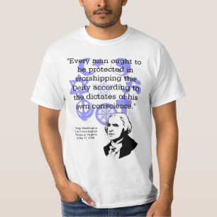 George Washington auf Religion in der Regierung T-Shirt