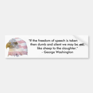 George Washington Autoaufkleber