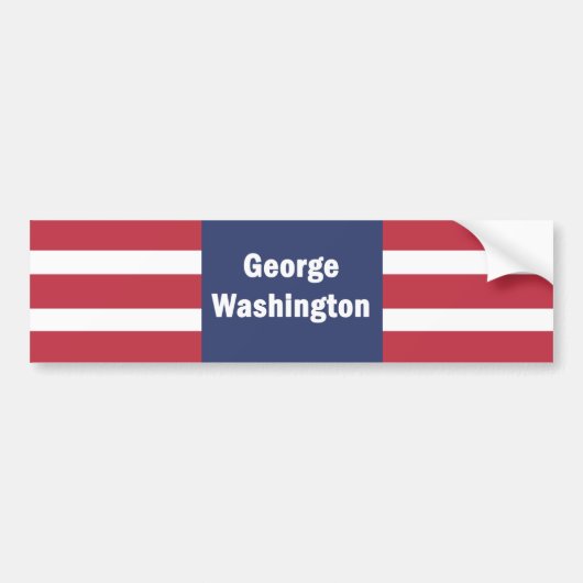 George Washington Autoaufkleber (Vorne)
