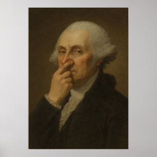George Washington Badezimmer Poster