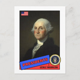 George Washington Baseball Card Postkarte