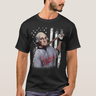 George Washington Baseballspieler 4. Juli T-Shirt