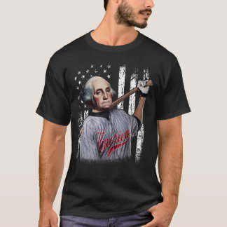 George Washington Baseballspieler 4. Juli T-Shirt