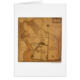 George Washington-Bauernhof-Plan-Karte - 1766