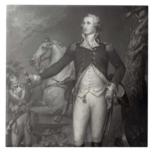George Washington bei Trenton Fliese (Vorderseite)