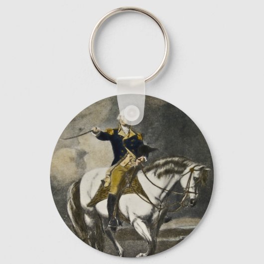 George Washington bei Trenton Schlüsselanhänger (Vorderseite)