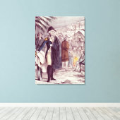 George Washington bei Valley Forge Leinwanddruck (Insitu (Holzboden))