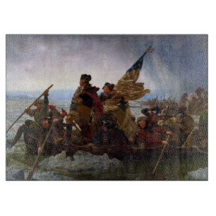 George Washington beim Überqueren des Delaware Riv Schneidebrett