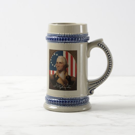 George Washington-Bier Stein Bierglas (Rechts)