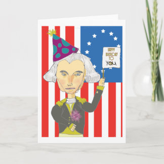 George Washington Birthday Card Karte