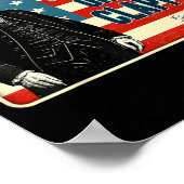 George Washington Bleib bewaffnet oder krieg eine Poster (Ecke)