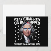 George Washington bleibe oder aufgeklatscht werden Einladung (Vorne/Hinten)