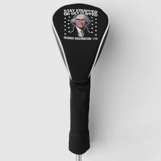 George Washington bleibe oder aufgeklatscht werden Golf Headcover (Vorderseite)