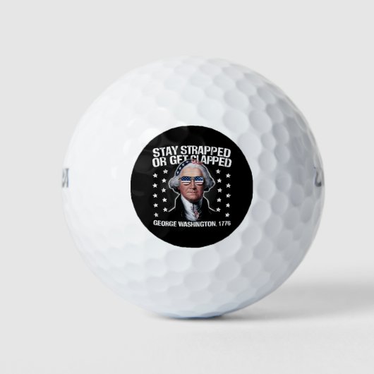 George Washington bleibe oder aufgeklatscht werden Golfball (Vorderseite)