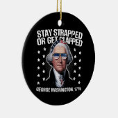 George Washington bleibe oder aufgeklatscht werden Keramik Ornament (Rechts)