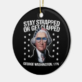 George Washington bleibe oder aufgeklatscht werden Keramik Ornament (Links)