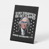 George Washington bleibe oder aufgeklatscht werden Sockelschild (Vorderseite)