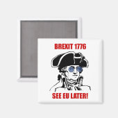 George Washington Brexit 1776 EU Flag Sonnenbrille Magnet (Vorderseite/Rückseite)