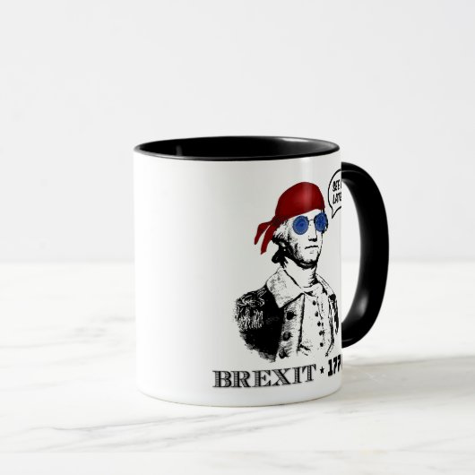 George Washington Brexit 1776 EU Flag Sunglasses Tasse (VorderseiteRechts)