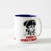 George Washington Brexit EU 1776 kennzeichnen Zweifarbige Tasse (VorderseiteRechts)