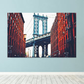 George Washington Bridge Canvas Print Leinwanddruck (Insitu (Holzboden))