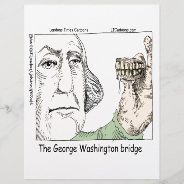 George Washington Bridge & Dentures Funny Gift (Vorderseite)