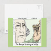 George Washington Bridge & Dentures Funny Gift Postkarte (Vorne/Hinten)