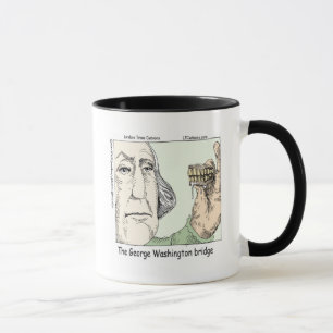 George Washington Bridge & Dentures Funny Gift Tasse