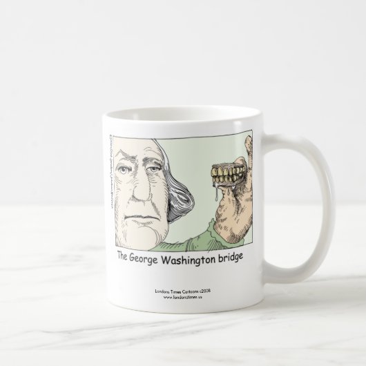 George Washington Bridge Funny Coffee Tasse (Rechts)