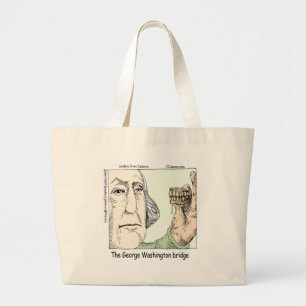 George Washington Bridge Funny Gifts Jumbo Stoffbeutel
