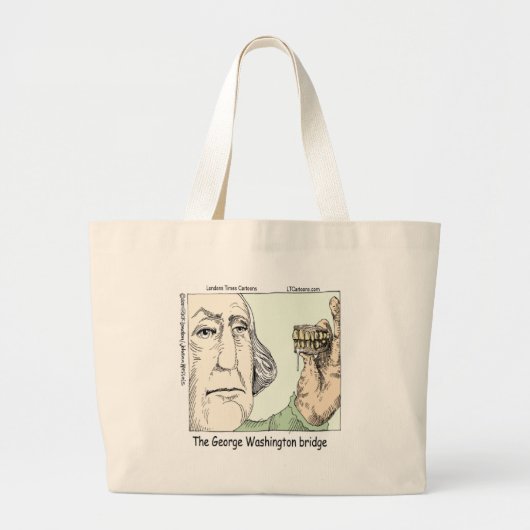 George Washington Bridge Funny Gifts Jumbo Stoffbeutel (Vorne)