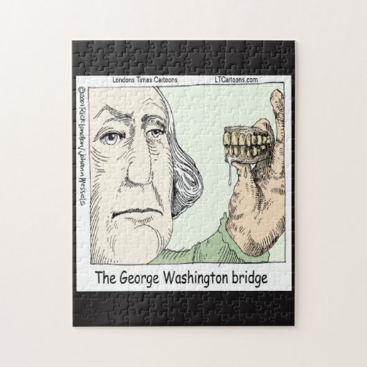 George Washington Bridge Funny Jigsaw Puzzle (Vertikal)